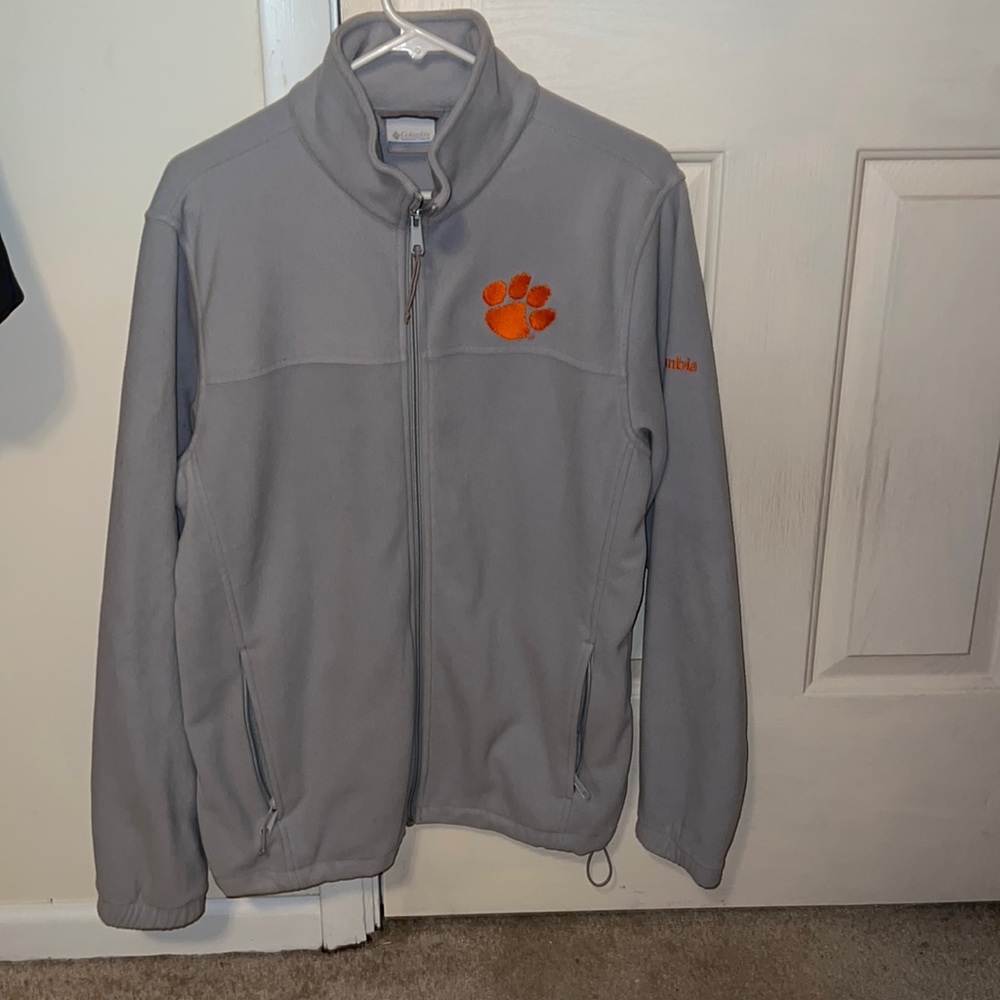 Mens Columbia Clemson Zip Up